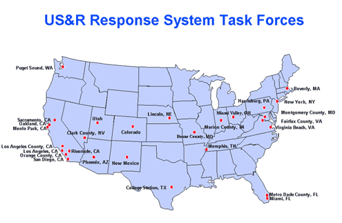 FEMA Task Force Map